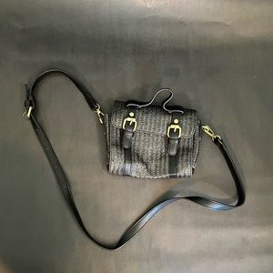 Anthropologie Straw Small Crossbody Bag